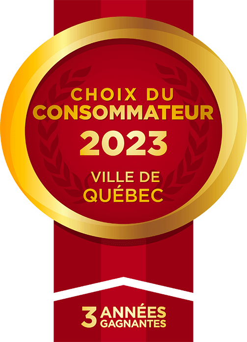 Choix du consommateur - 3 années gagnantes - Ville de Québec