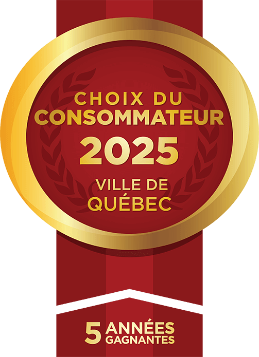 Choix du consommateur 2025 - 5 années gagnantes - Ville de Québec