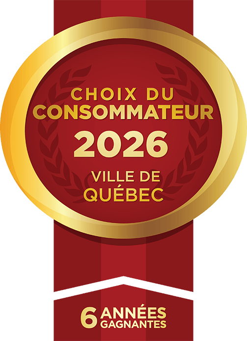 Choix du consommateur 2026 - 6 années gagnantes - Ville de Québec